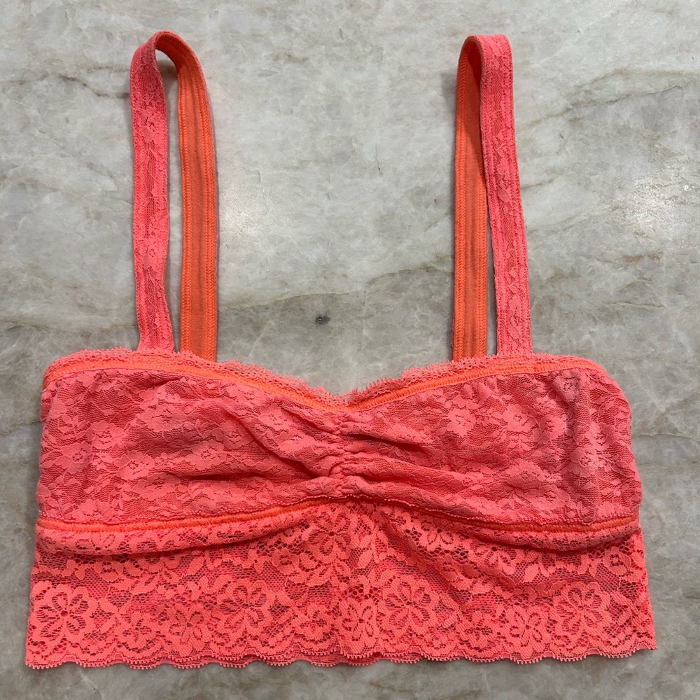 A&F Gilly Hicks Coral Lace Bralette!